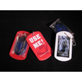 Dog Tag Condom Wallets W/ Condom & 30" Ball Chain or Key Chain (Full Color)